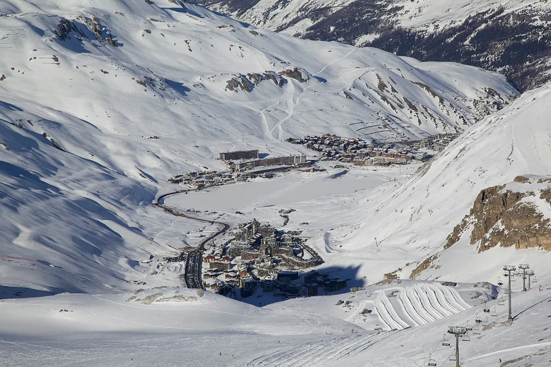 Panorama des sommets enneigés